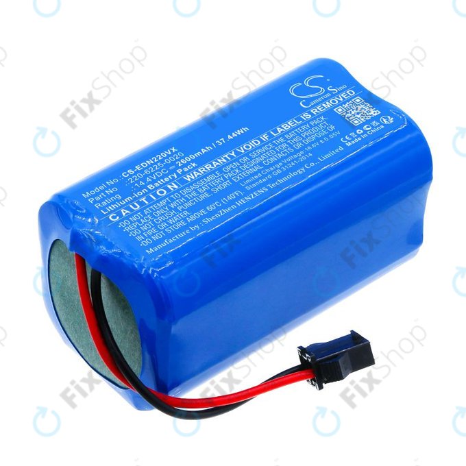 Batteria per Lenovo, Neebo Prixton Ecovacs Ultenic 220-6225-0020, Li-Ion, 2600mAh, 14.4V, HQ