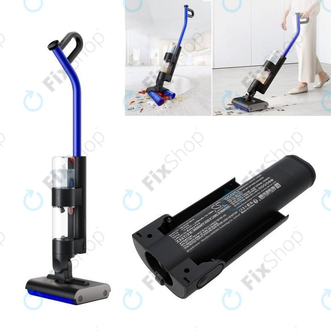 Batteria per Dyson WashG1 Wet Floor Cleaner, 452646, Li-Ion, 2350mAh, 14.8V, HQ