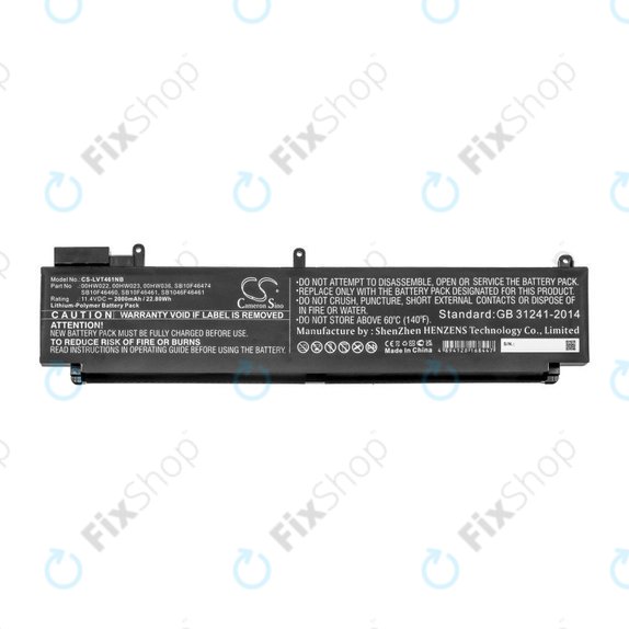 Batteria per Lenovo ThinkPad T460s, T470s, 00HW022, Li-Pol, 2000mAh, 11.4V, HQ