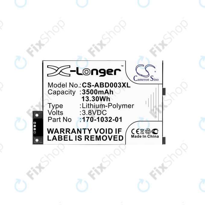 Batteria per Amazon Kindle 3, 3 Wi-fi, 3G, Graphite, 170-1032-01, S11GTSF01A, 3500mAh, HQ