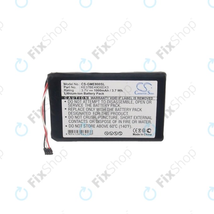 Batteria per Garmin Edge 800, 810, KE37BE49D0DX3, 1000mAh, HQ