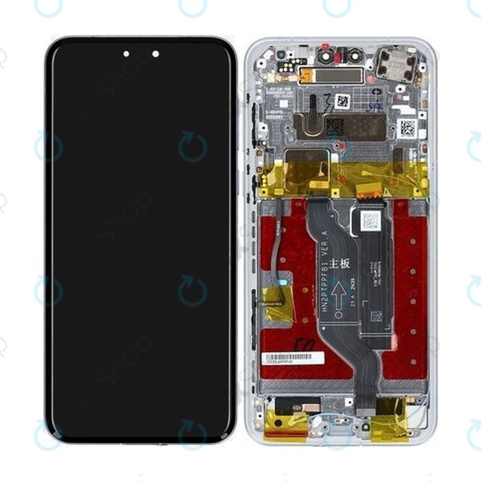 Schermo per Honor Magic7 Pro, Lunar Shadow Grey, Vetro touch con cornice, 0235AMRW, Genuine Service Pack