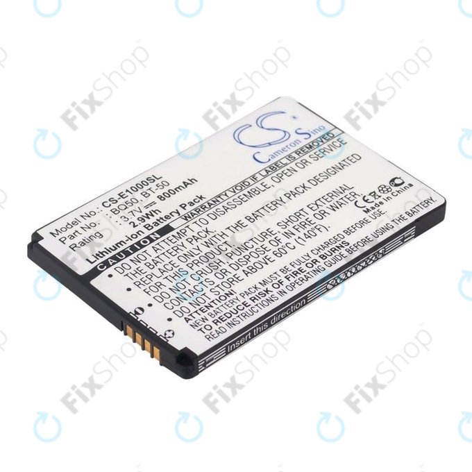 Batteria per Motorola Wilder, BQ50, Li-Ion, 3.7V, 800mAh, HQ