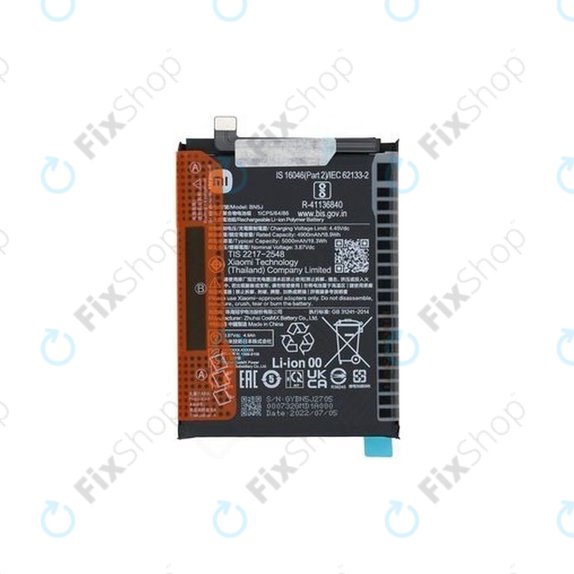 Batteria per Xiaomi Poco X5, BN5J, 46020000F41Y, 5000mAh, Genuine Service Pack