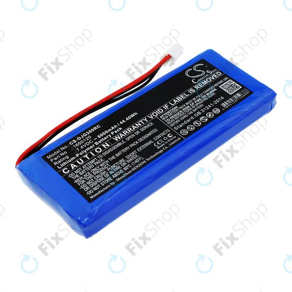 Batteria per DJI Inspire 1, 2, Phantom 3, 4, 1650120, Li-Pol, 6000mAh, 7.4V, HQ