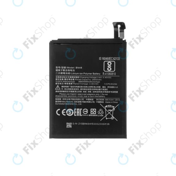 Batteria per Xiaomi Redmi Note 6 Pro, BN48, 4000mAh