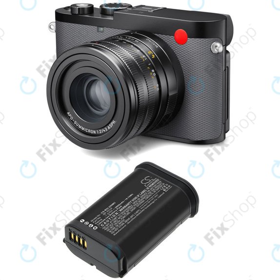 Batteria per Leica Q2, Q3, SL2, SL2s, BP-SCL6, Li-Ion, 2600mAh, 7.2V, HQ