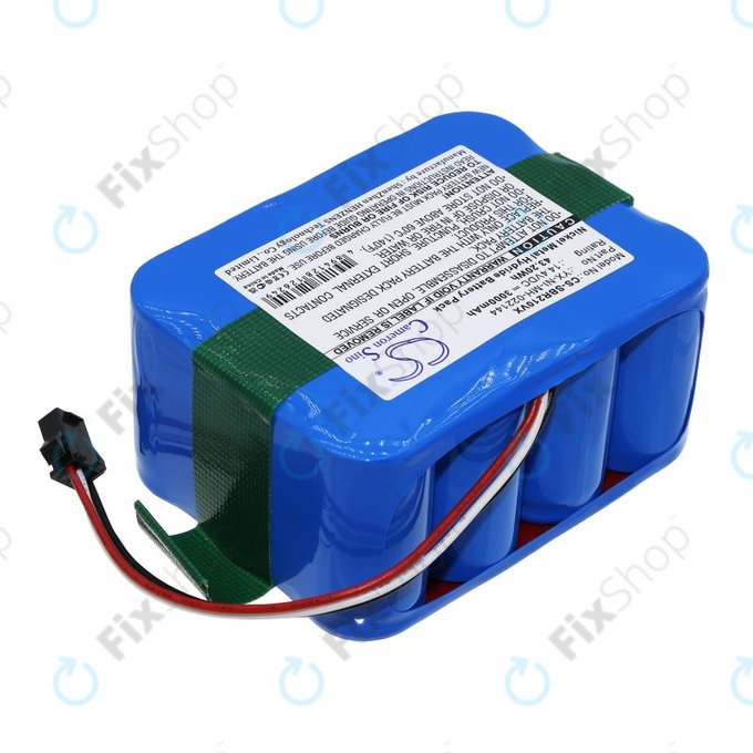Batteria per Sencor SVC9031BK, Bobsweep Carneo Samba Vileda Wisdom YX-NI-022144-COR, Ni-MH, 3000mAh, 14.4V, HQ