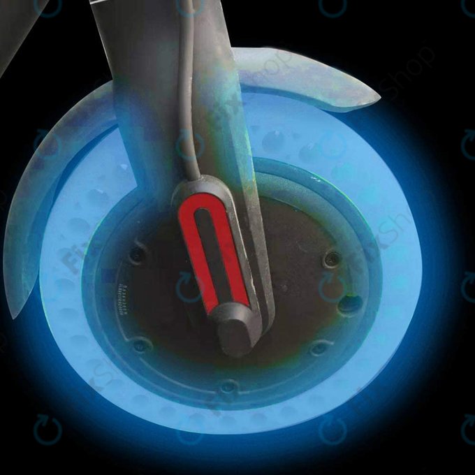 Pneumatico tubeless pieno resistente per Xiaomi Mi Electric Scooter 1S, 2, M365, Essential, Pro, Pro 2, Blu fluorescente