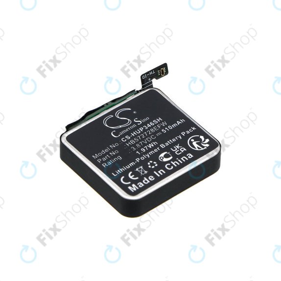 Batteria per Huawei Watch GT3 Pro 46mm, HB572728EFW, Li-Pol, 510mAh, 3.87V, HQ