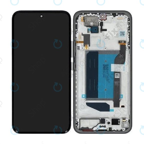 Schermo per Xiaomi Redmi Note 15 Pro+ 5G, Midnight Black, Vetro touch con cornice, 5600260P16U00, Genuine Service Pack