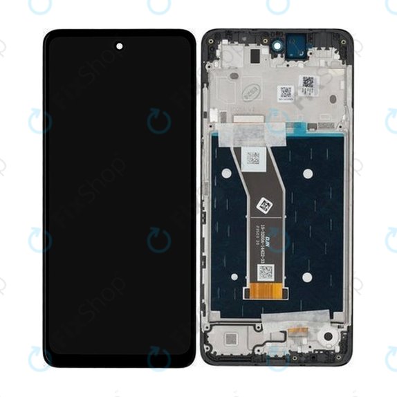 Schermo per Motorola Moto G24, G24 Power, Black, Vetro touch con cornice, 5D68C23810, Genuine Service Pack