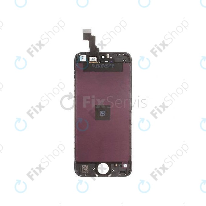 Schermo per iPhone 5C, Black, Vetro touch con cornice