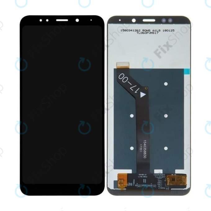 Schermo LCD per Xiaomi Redmi 5 Plus (Redmi Note 5), Black, Vetro touch senza cornice