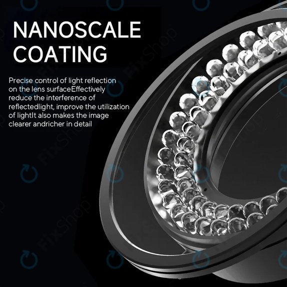 Luce anulare LED polarizzata per microscopio, Mechanic LS720 Plus