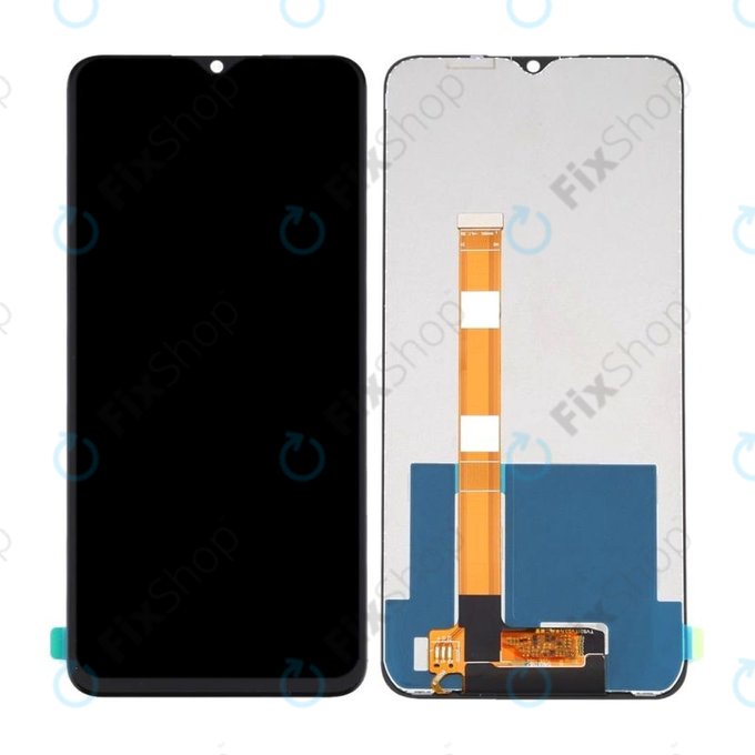 Schermo LCD per Realme C12 RMX2189, Vetro touch senza cornice