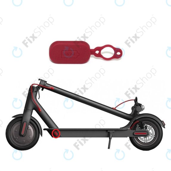 Tappo decorativo connettore di ricarica per Xiaomi Mi Electric Scooter 1S, 2 M365, Essential, Pro, Pro 2, Red