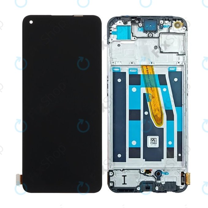 Schermo per Oppo Reno 8 T, Black Starlight, Vetro touch con cornice