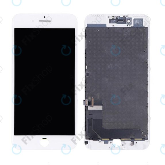 Schermo per iPhone 7 Plus, White, Vetro touch con cornice, Refurbished