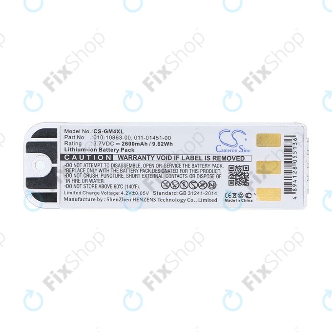 Batteria per Garmin Zumo 400, 550, 010-10863-00, 011-01451-00, Li-Ion, 2600mAh, 3.7V, HQ