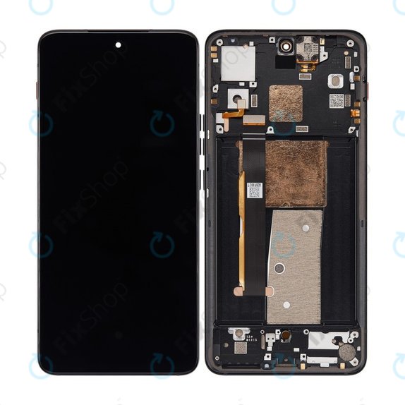 Schermo OLED per Motorola Thinkphone, Carbon Black, Vetro touch con cornice