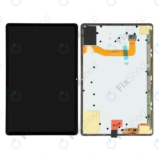 Schermo per Samsung Galaxy Tab S7 Plus T970N, T976B, Mystic Black, Vetro touch senza cornice, GH82-23864A, GH82-23407A, Genuine Service Pack