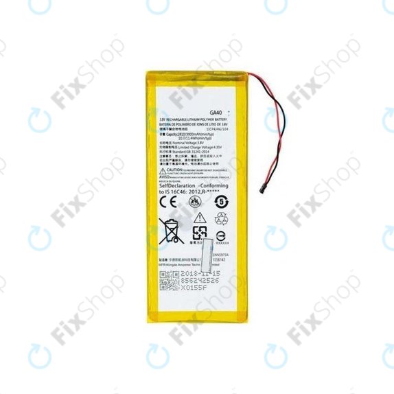 Batteria per Motorola Moto G4 XT1622, G4 Plus XT11642, GA40, 3000mAh