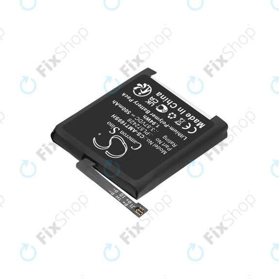 Batteria per Amazfit T-Rex 2, A2169 A2170 PL572428, Li-Pol, 500mAh, 3.87V, HQ