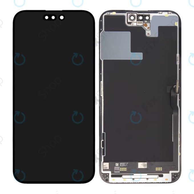 Schermo per iPhone 14 Pro Max, Vetro touch con cornice, Refurbished