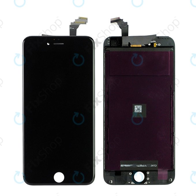 Schermo per iPhone 6 Plus, Black, Vetro touch con cornice
