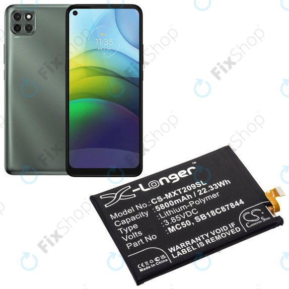 Batteria per Motorola Moto G9 Power, 5800mAh, Li-Pol, 3.85 V, MC50, HQ