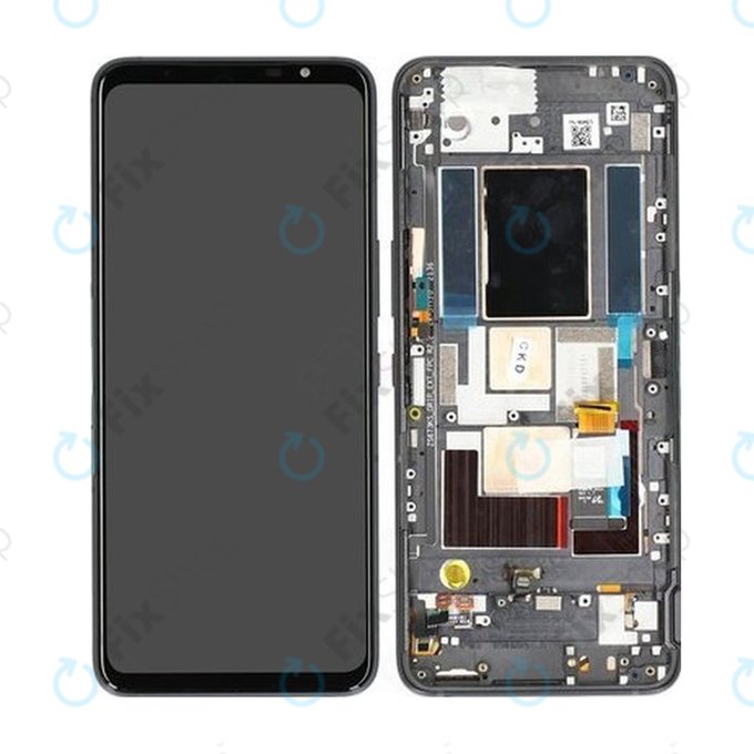 Schermo per Asus ROG Phone 5s, 5s Pro ZS676KS, Black, 90AI0091-R20020, Genuine Service Pack