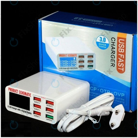 Stazione di ricarica USB con USB 3.0, Product Schematic 896
