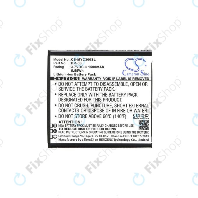 Batteria per MyPhone Funky, BM-03, Li-Ion, 3.7V, 1500mAh, HQ