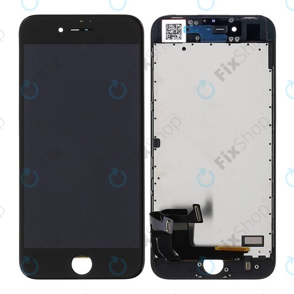 Schermo per iPhone 8, SE (2020), SE (2022), Black, Vetro touch con cornice, Refurbished