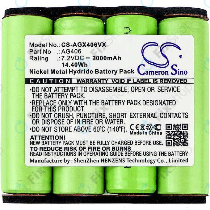 Batteria per AEG Electrolux Rapido ZB-seriess, AG406, Ni-MH, 2000mAh, 7.2V, HQ