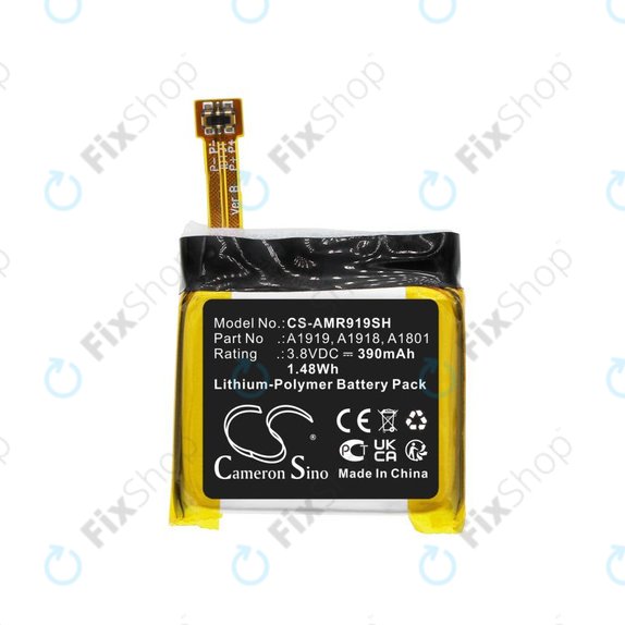 Batteria per Amazfit T-Rex, A1919, Li-Pol, 390mAh, 3.8V, HQ