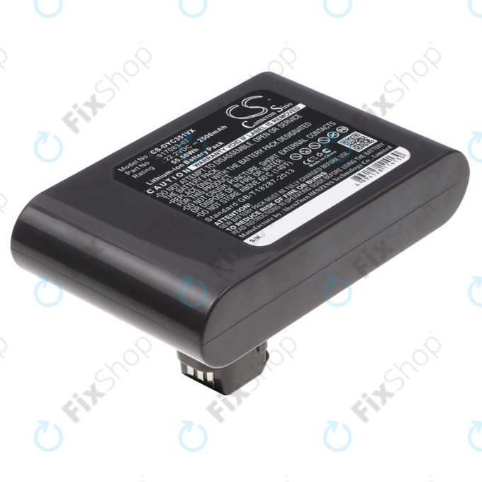 Batteria per Dyson DC-seriess, 917083-07, Li-Ion, 2500mAh, 22.2V, HQ