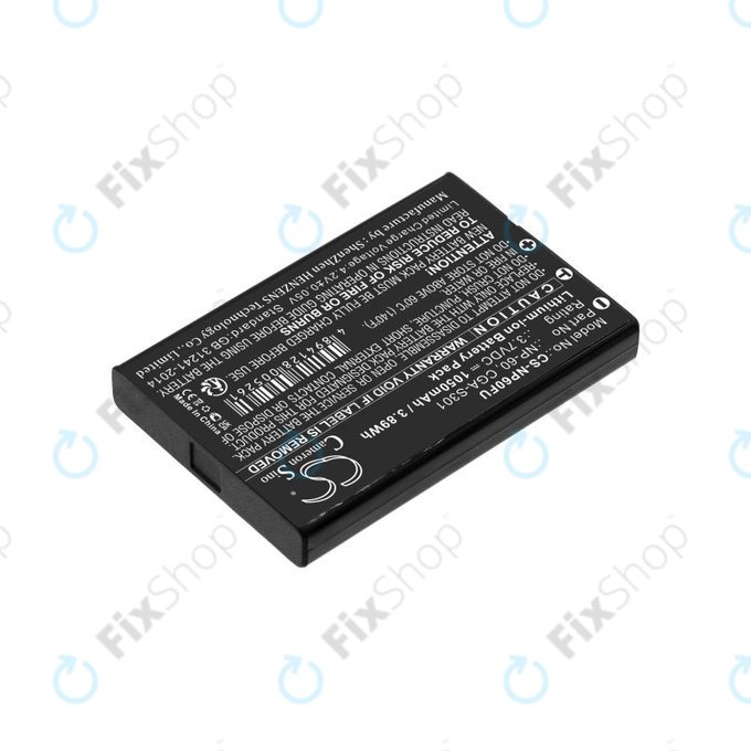 Batteria per Agfa, HP Photosmart, Toshiba Camileo, NP-60, COMA-BP1, Li-Ion, 1050mAh, 3.7V, HQ