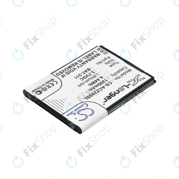 Batteria per Acer Liquid Z200, BAT-311, Li-ion, 3.7V, 1200mAh, HQ