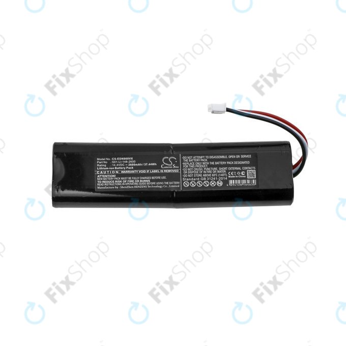 Batteria per Ecovacs Deebot Ozmo 900-seriess, N-seriess, T-seriess, Yeedi Vac 2 Pro, S01-LI-148-2600, Li-Ion, 2600mAh, 14.4V, HQ