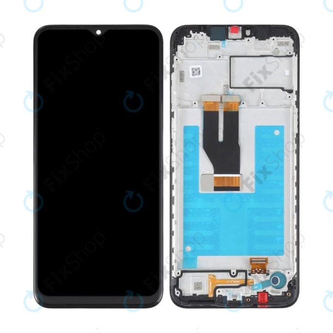 Schermo per Nokia G21 TA-1418, TA-1477, Nordic Blue, Vetro touch con cornice