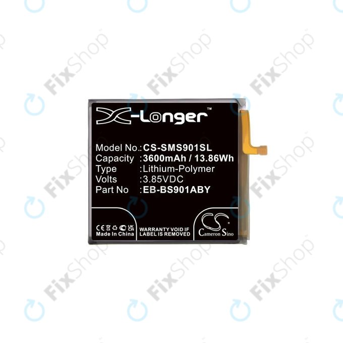 Batteria per Samsung S22 S901B, EB-BS901ABY, 3600mAh, HQ