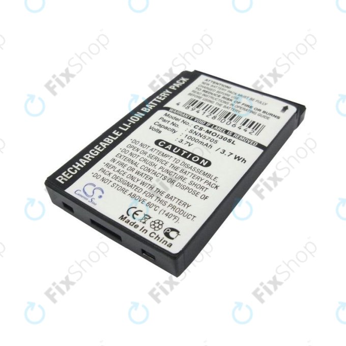 Batteria per Motorola i930, i920, i95, SNN5705, Li-Ion, 3.7V, 1000mAh, HQ