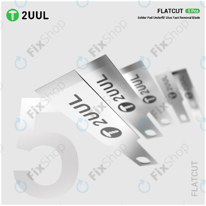 Lame piatte per rimozione colla underfill 5 pz/confezione, 2UUL DA28