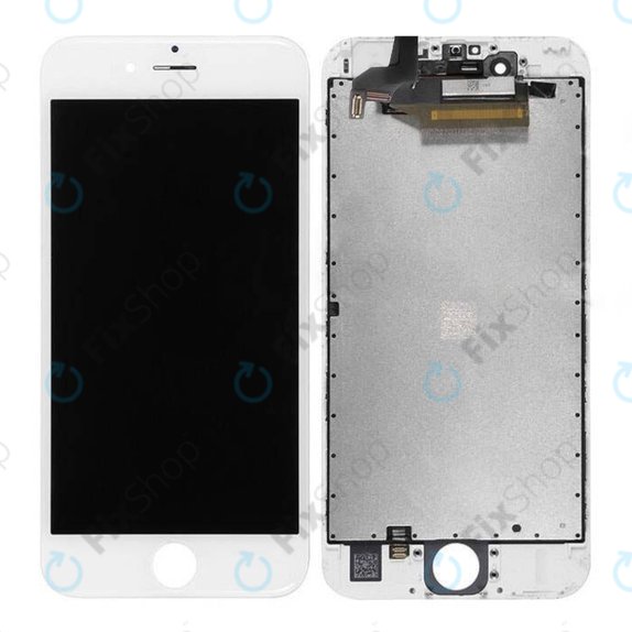 Schermo per iPhone 6S, White, Vetro touch con cornice, Refurbished