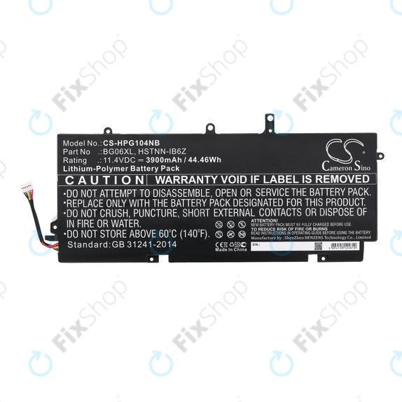 Batteria per HP Elitebook 1040 G3, BG06XL, Li-Pol, 3900mAh, 11.4V, HQ