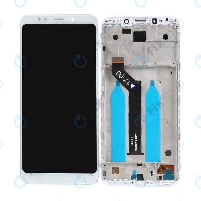 Schermo per Xiaomi Redmi 5 Plus (Redmi Note 5), White, Vetro touch con cornice