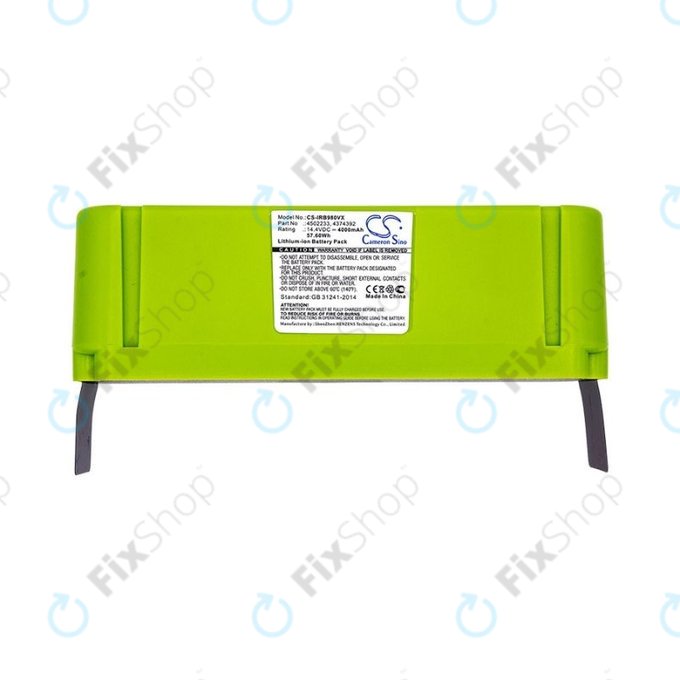 Batteria per iRobot Roomba 600, 800, 900-seriess, 4502233, 4374392, 2130LI, Li-Ion, 4000mAh, 14.4V, HQ