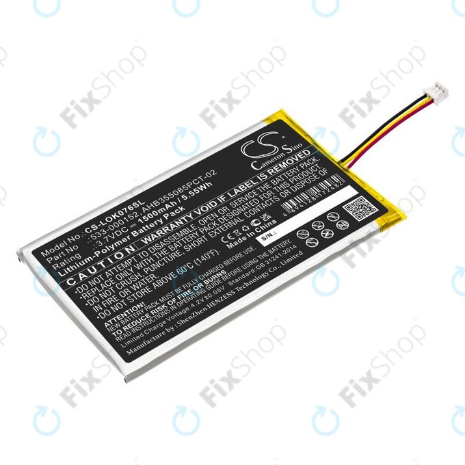 Batteria per Logitech G913, G913 TKL, G915, G915TKL, 533-000152, Li-Pol, 1500mAh, 3.7V, HQ